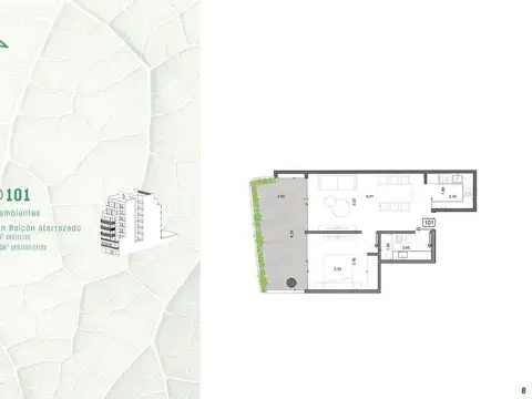 Departamento en Colegiales