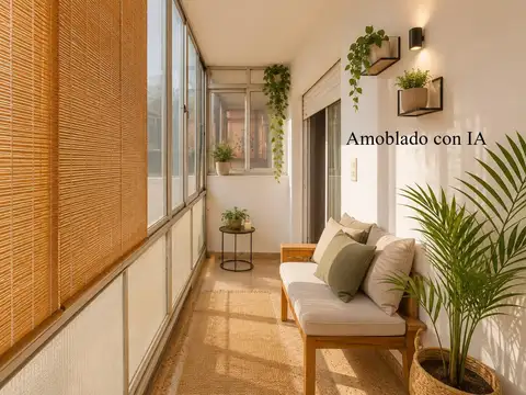 Departamento 3 ambientes en Balvanera, balcón y luminoso