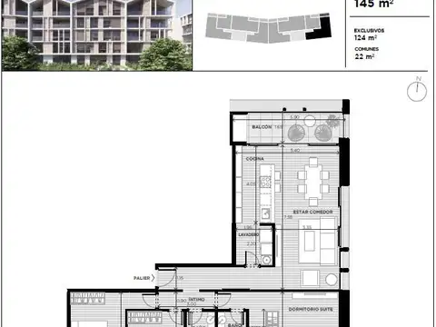Departamento en Venta de 5 ambientes