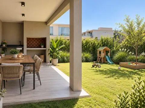Casa de 4 dormitorios en Pilar con jardin y amenities