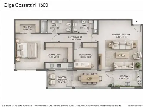 Departamento en Venta con 2 cocheras