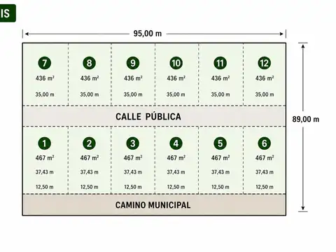 Terreno en Venta de 436,0 m2