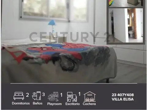 Casa en venta 2 dormitorios y amenities en Villa Elisa, LP