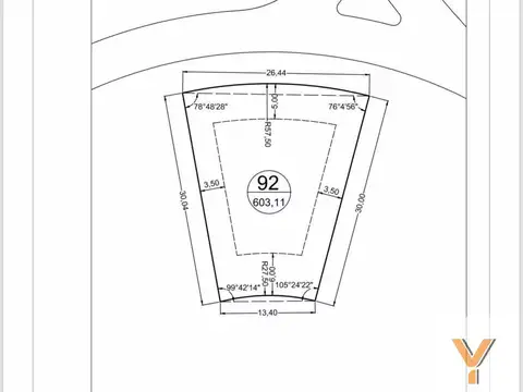 Terreno en Venta de 603,0 m2