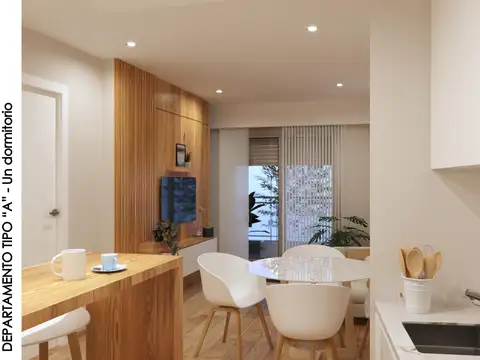 Departamento de un dormitorio en desarrollo Rivadavia y Alvear