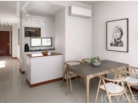 Departamento 2 ambientes con 1 baño