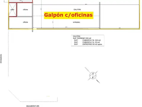 Oportunidad Galpón con oficina en venta San Pedro 330 m2