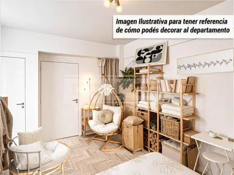 Departamento Monoambiente con 1 baño