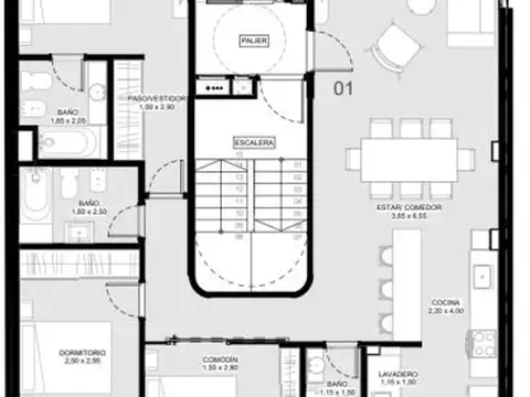 Departamento en Venta con 1 cocheras
