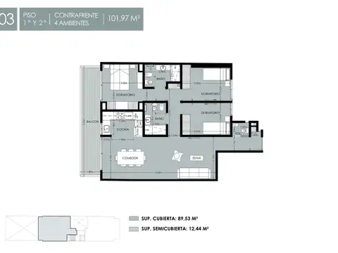 Departamento en Venta Apto profesional
