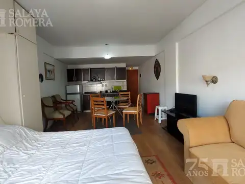 alquiler amoblado monoambiente amplio en pleno Recoleta