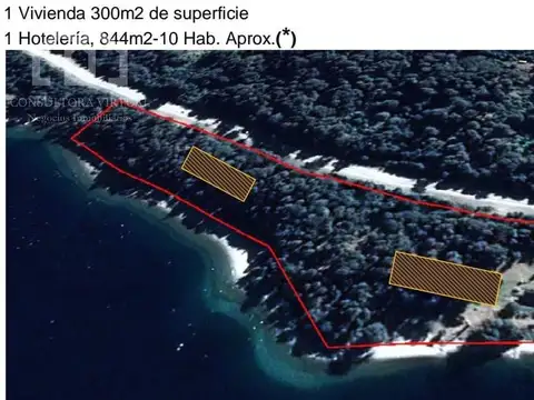 Importante Fracción costa de lago en Villa La Angostura zona Brazo Huemul