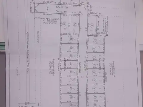 Terreno en Venta 18  mts Frente