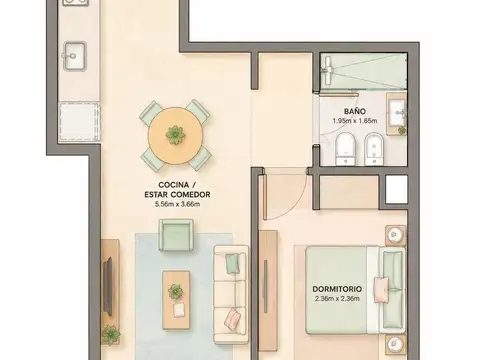 Departamento en Alquiler Apto profesional
