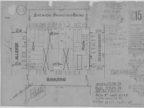 Terreno en Venta 8,66  mts Fondo