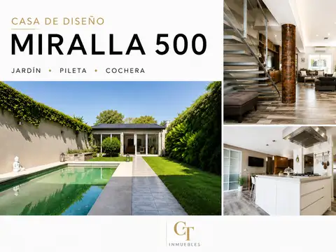 CASA DE DISEÑO 6 AMB RECICLADA A NUEVO + PILETA + QUINCHO + COCHERA DOBLE