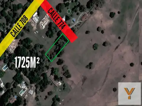 Terreno en Venta de 1725,0 m2