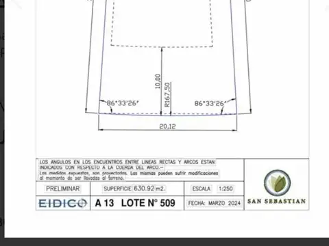 Lote area 13 san sebastian