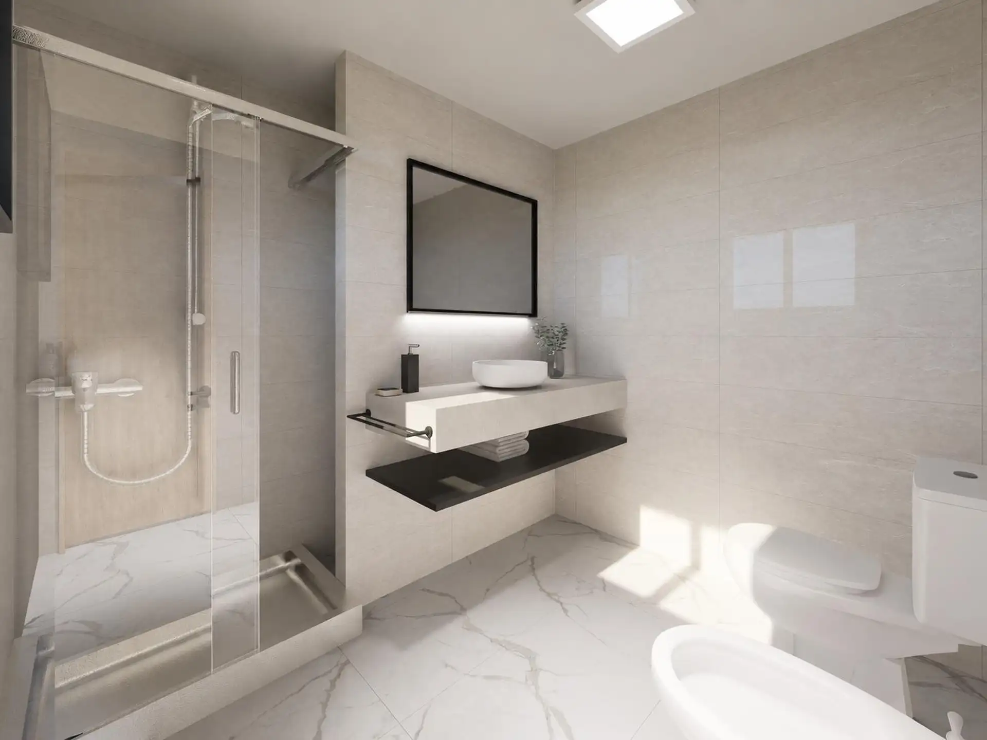 Depto 3 amb, 95m² con balcón terraza y vista al mar — La Perla Sur