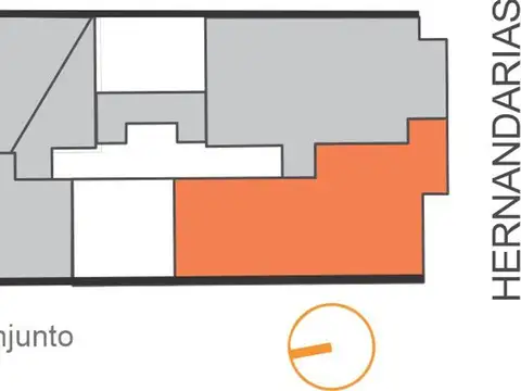 Departamento 2 ambientes con 1 baño