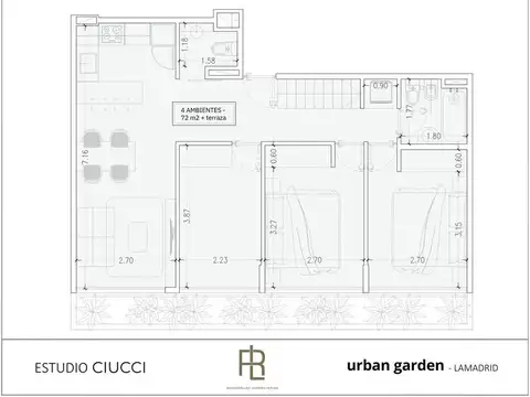 Departamento en Venta de 3 dormitorios
