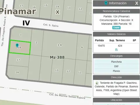 Lote en Venta en Valeria del Mar