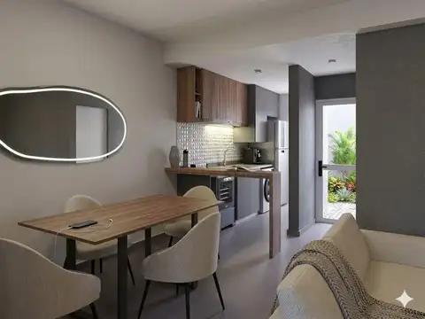 Departamento Monoambiente con 1 baño