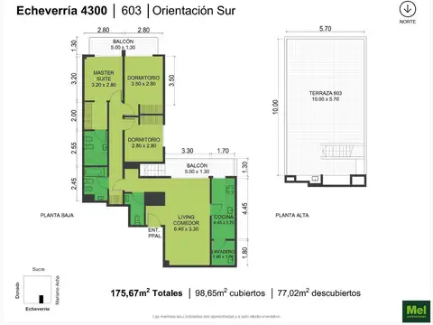Echeverria 4300, Piso 6