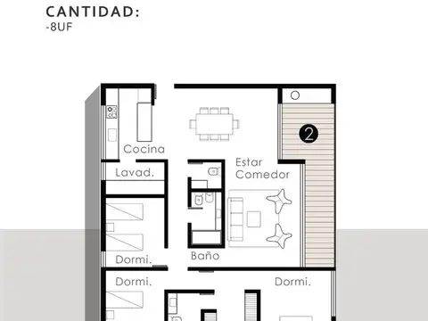 Departamento en venta - City Bell