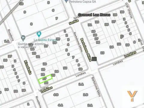 Terreno en Venta 10  mts Frente