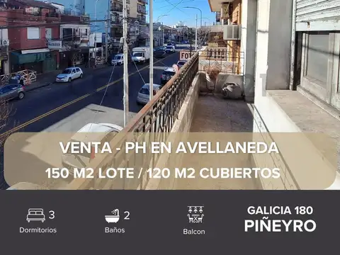 PH VENTA PIÑEYRO AVELLANEDA 4 AMBIENTES A REFACCIONAR