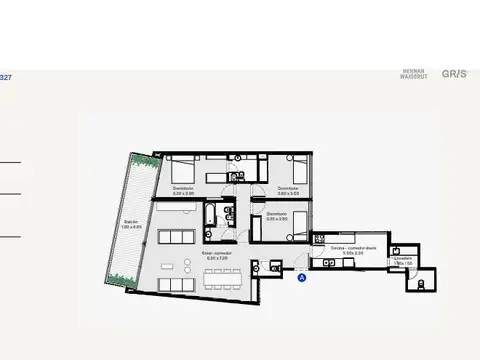 Departamento en Venta de 3 dormitorios