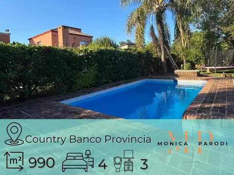 Casa 6 ambientes en venta en Country Banco Provincia, Moreno