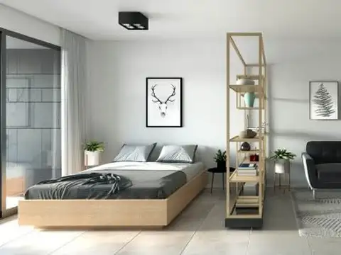 Departamento 2 ambientes con 2 baños