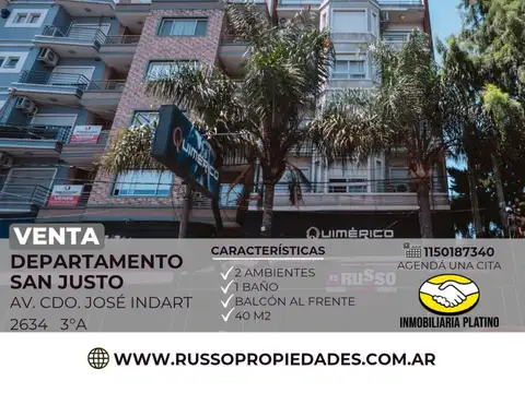 Venta departamento 2 ambientes San Justo