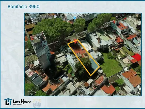 Terreno en Venta 9  mts Frente