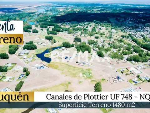 VENTA TERRENO EN CANALES DE PLOTTIER UF 748 - NQN-