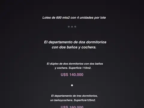 Departamento en Venta A Estrenar