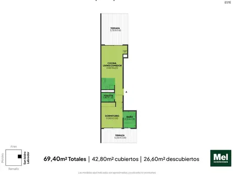 San Isidro Labrador 4556 , Piso 7