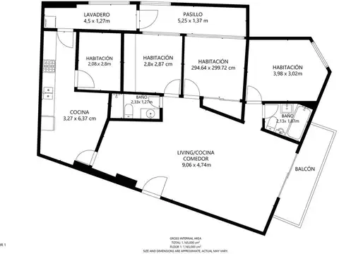 Departamento en Venta de 4 ambientes