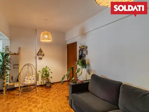 Departamento 2 ambientes con 1 baño