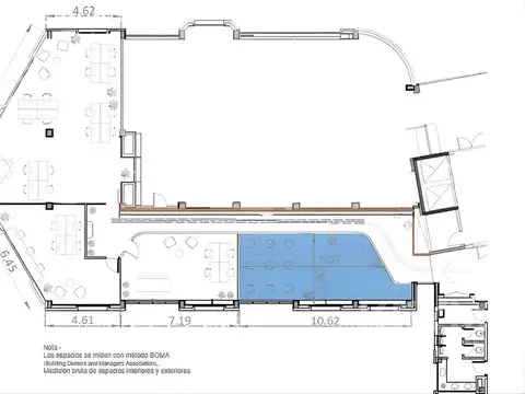 Oficina en Alquiler con 1 cochera