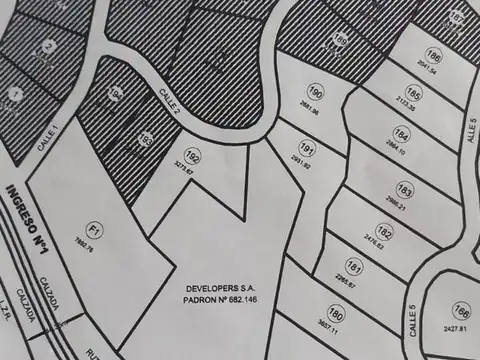 Terreno en Venta de 2864,0 m2