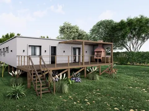 Casa 3 amb. 60m2 en venta Barrio nautico Albardon a estrenar