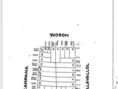 Terreno en Venta 9  mts Frente