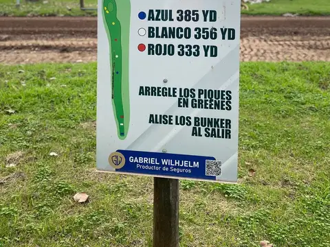 Lote Frente al Hoyo N° 1 en Country "Los Molinos"