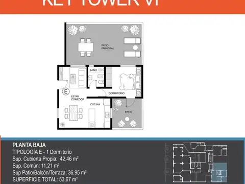 Departamento en Venta de 3 ambientes