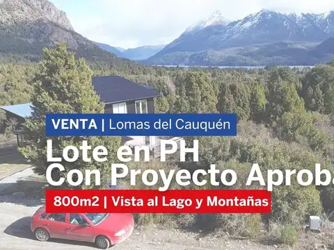 Lote en Lomas del Cauquén, vista al lagoBariloche 