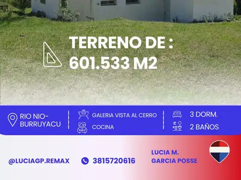 CAMPO EN VENTA – RÍO NÍO, BURRUYACÚ, TUCUMÁN