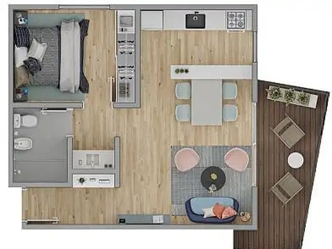 Departamento en Venta en El Once, USD 145.305